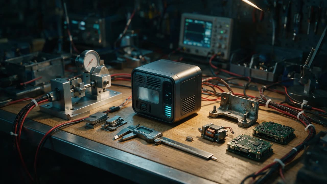 A physical AI product moves from simulation through prototypes, safety tests, manufacturing, and field operation.