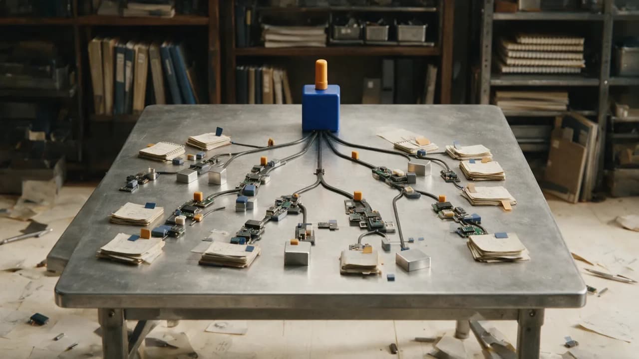 A strategy table connects an outcome to opportunities, solution options and evidence.